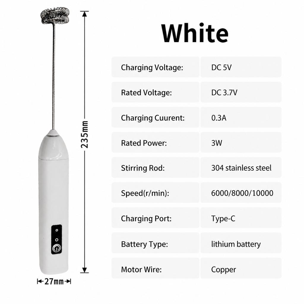 Xiaomi МИНИ-Вспениватель для молока, перезаряжаемый через USB, 3 скорости, пенообразователь, миксер для взбивания кофе, электрическая ручка, блендер, венчик для взбивания яиц, инструменты для приготовления горячих блюд