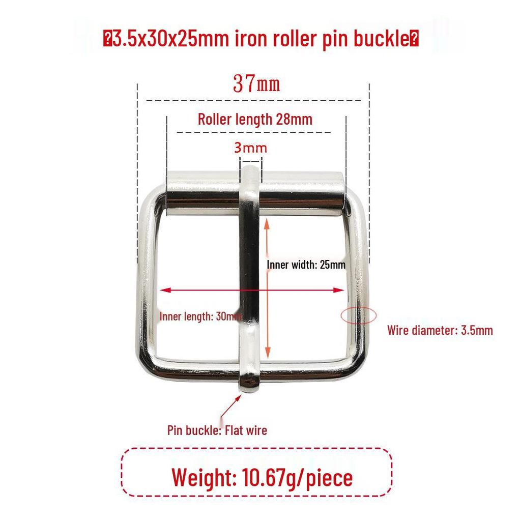 Серебряная железная регулируемая роликовая пряжка с язычком для рюкзаков и сумок