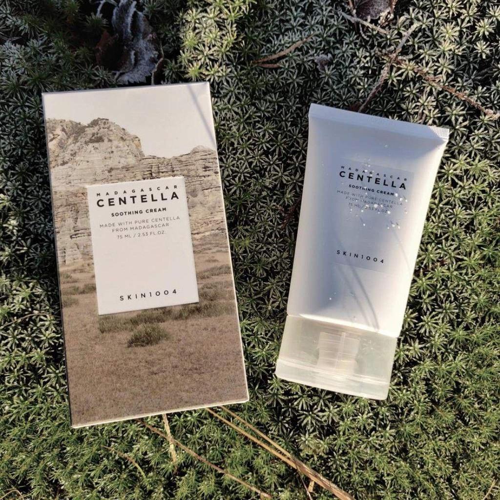 Skin1004 Успокаивающий крем с центеллой Мадагаскарской 75 мл, восстанавливающий, увлажняющий, KBeauty, корейская косметика, образец