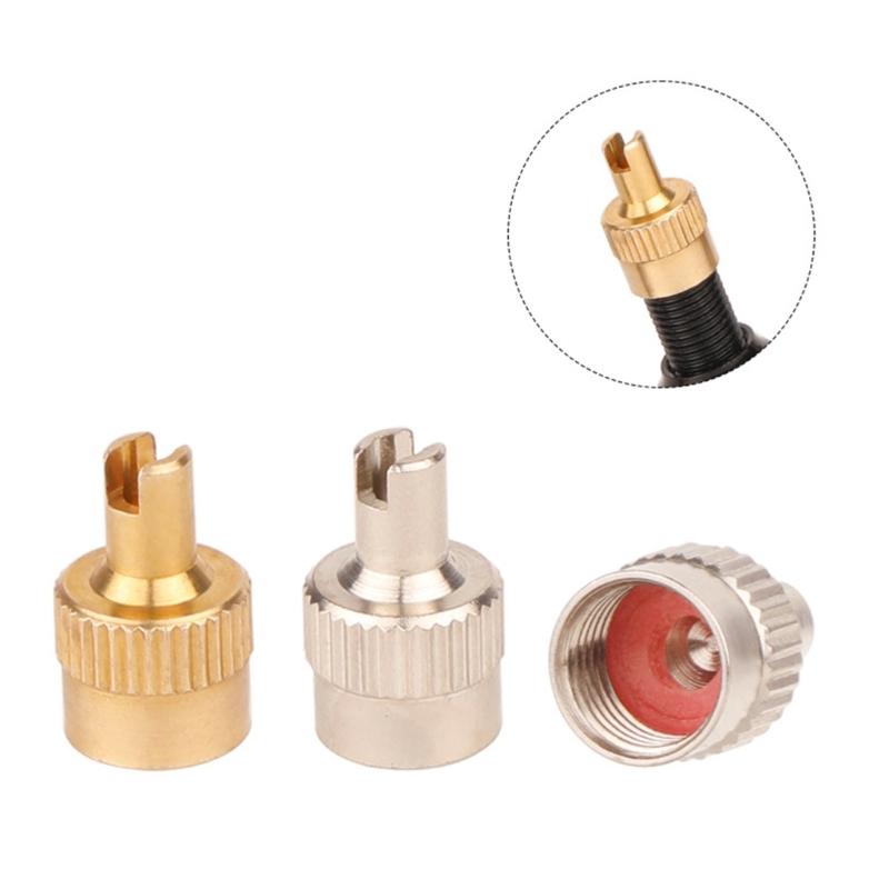 Комплект из 8 премиальных латунных колпачков для вентилей шин, герметичная конструкция, универсальные, аксессуары для шин автомобиля и мотоцикла, простая установка