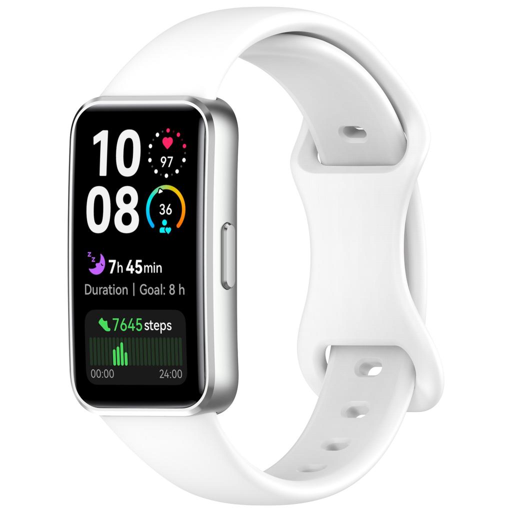 Силиконовые ремешки Для Huawei Band 10/9/9 NFC Аксессуары для ремешка Замена Спортивный браслет pulseira correa для Huawei Bands 8/8NFC