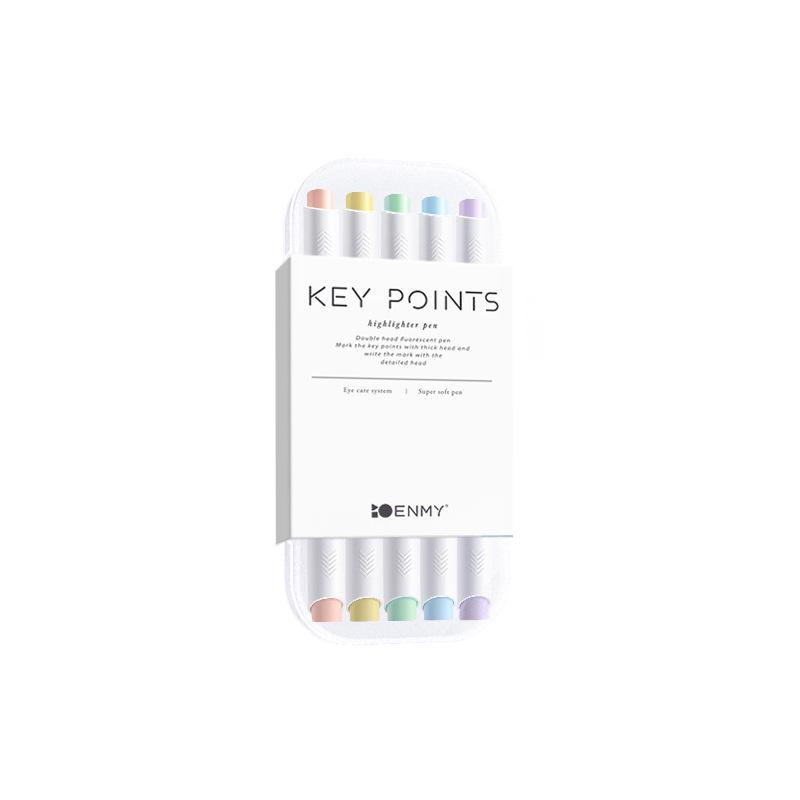 Enmi Оригинальный двухсторонний флуоресцентный маркер для студентов