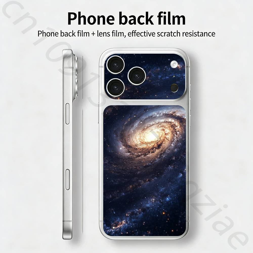Морской пейзаж Вино Лимон Для iPhone 17 pro Max /17 pro Полное покрытие Наклейка Кожаная Обертка 3D Цветная Задняя Защитная Наклейка Пленка