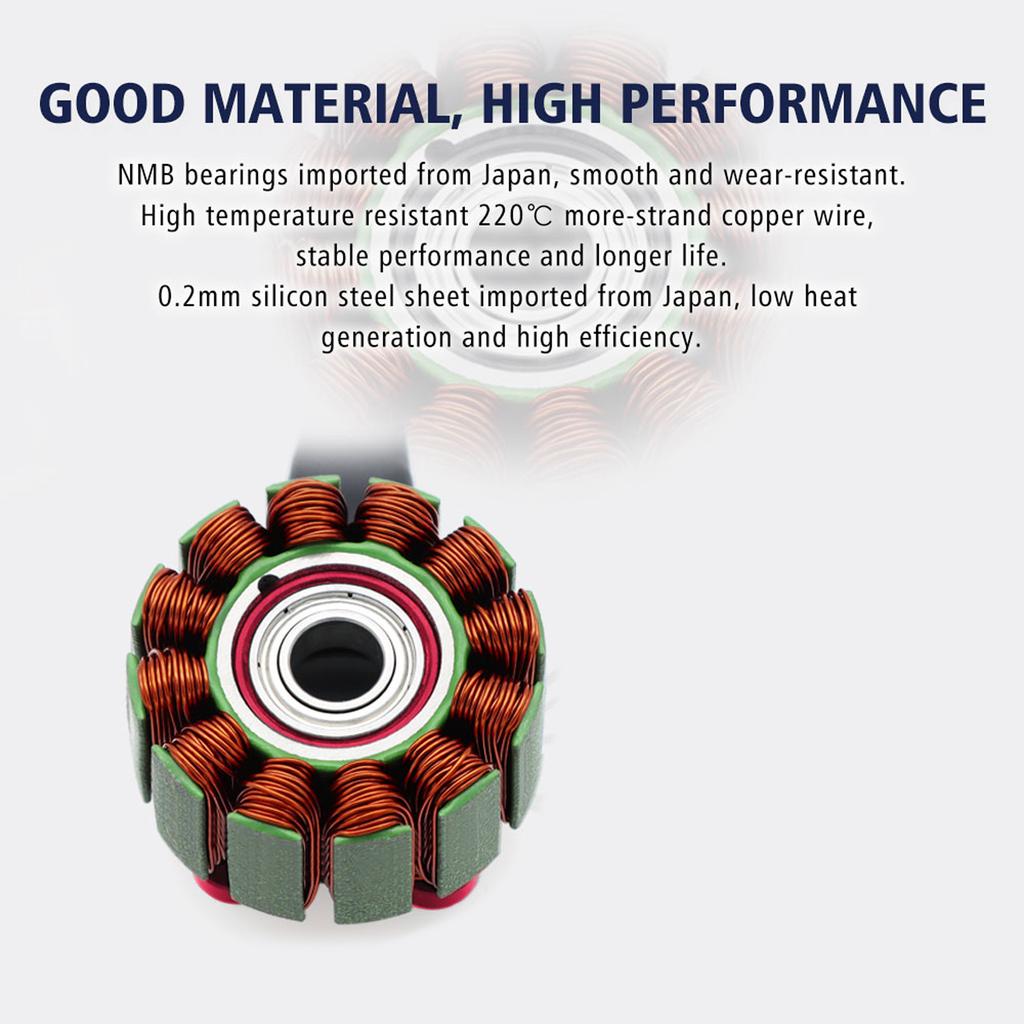Brushless Motor, Metal Aircraft Motor Kit for Remote Control FPV Racing Long Range Quadcopter