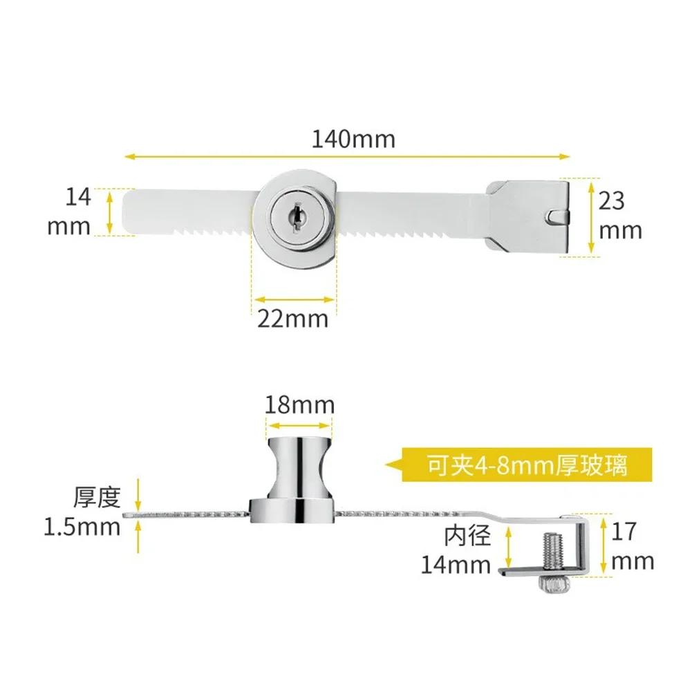 Стеклянный шкаф с паролем, замок для стеклянной раздвижной двери, витрина для хранения, окно, двойной открывающийся кодовый замок, фурнитура