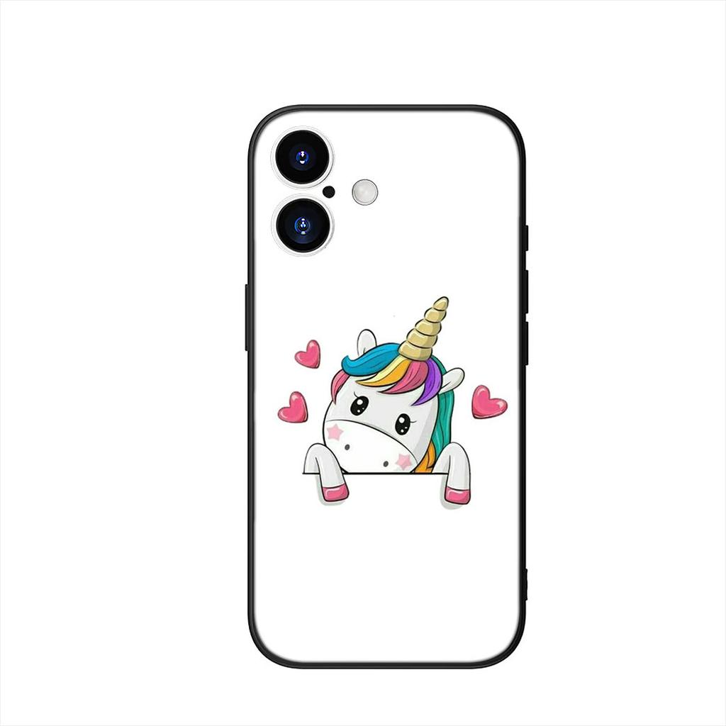 Pink Unicorns Rainbow Cover Phone Case for Samsung Galaxy S25 S23 S22 S24 FE Ultra Plus A56 A05 A06 A15 A16 A57 S7 Edge