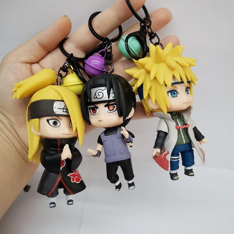 Anime Accessories NARUTO Keychain Naruto Itachi Sakura PVC Car Decor