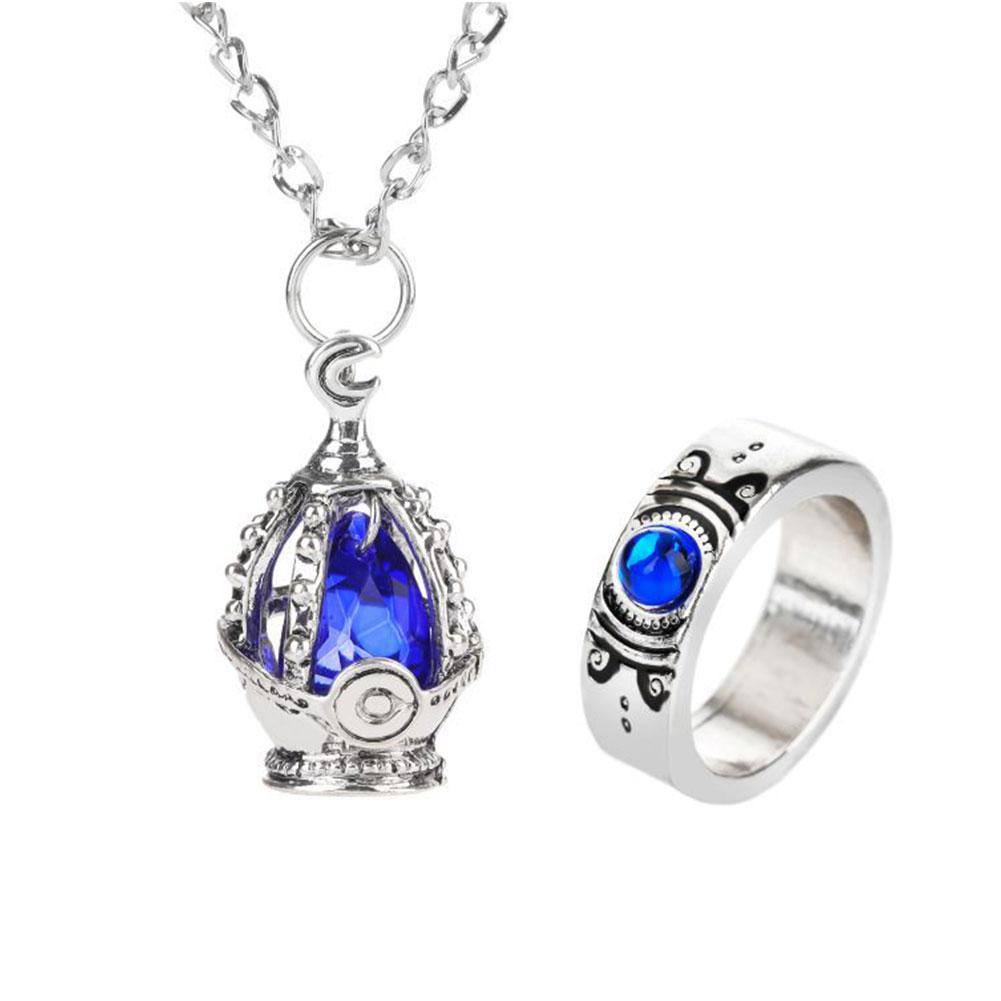 Ожерелье Волшебницы Маленький Круг Ожерелье Души Набор Колец Ювелирные Изделия Подвеска Душа Дух Ядро Ожерелье Кольцо Набор Карт Ожерелье Аниме