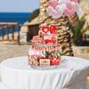 Valentine's Day Wooden Love Letter Calendar Truck Ornament Valentine's Day Gift Tray