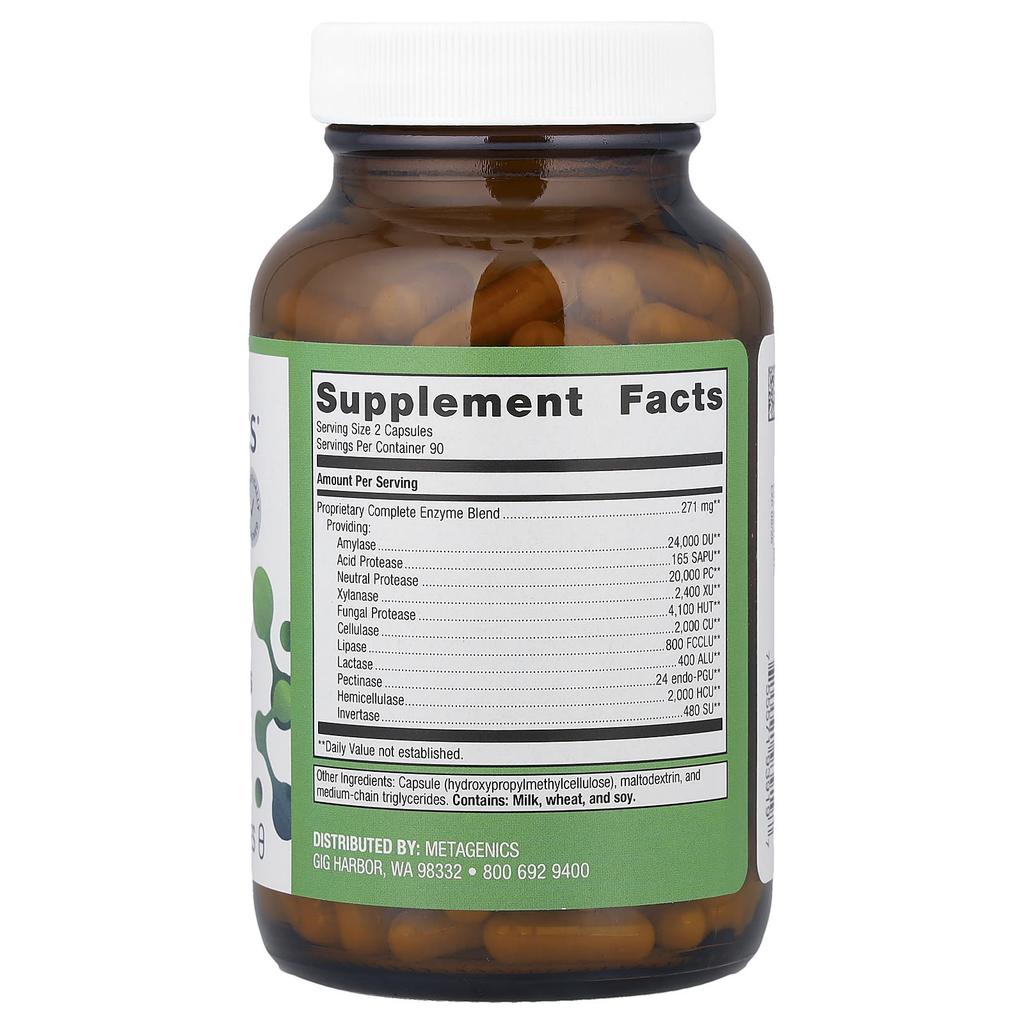 Spectrazyme® Комплексный фермент, 180 капсул