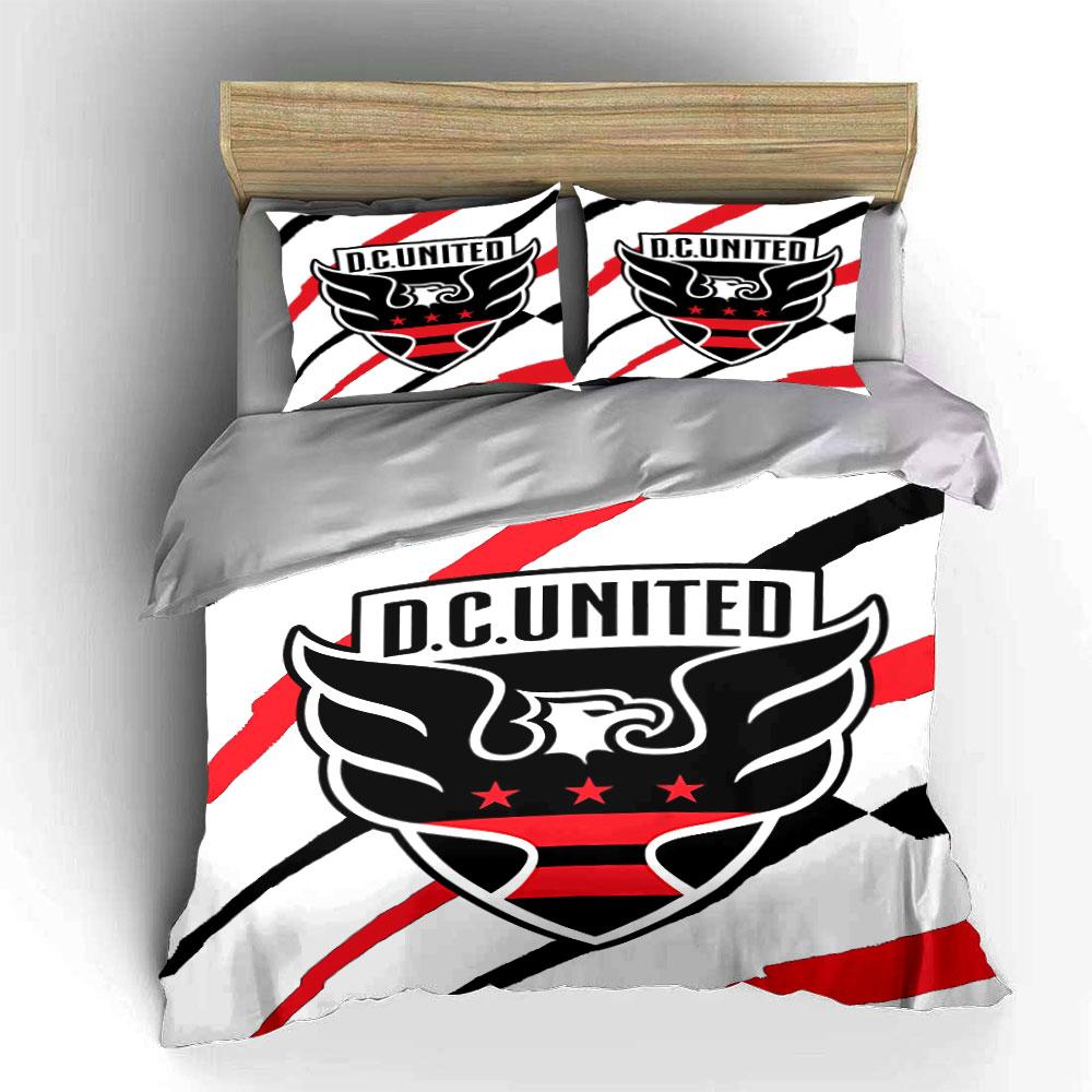 D.C. United Logo Bedding Set Bedding Duvet Cover Set Duvet Cover Pillowcases (1 * Duvet Cover 2 * Pillowcases, without duvet insert)