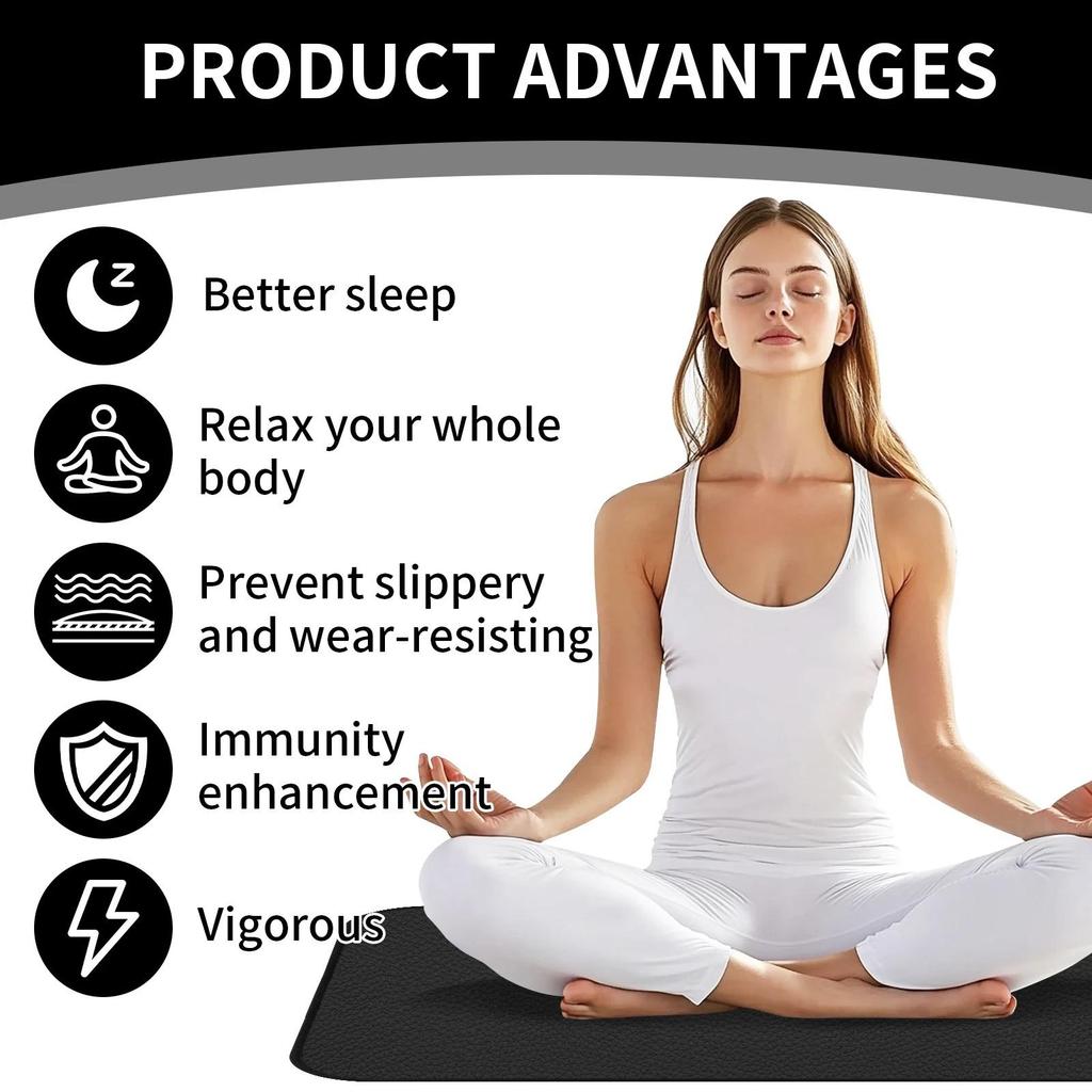 Различные размеры Заземляющий коврик Контакт с землей для ног Комфорт мышц Портативный для путешествий Прочный Для использования в помещении и на улице