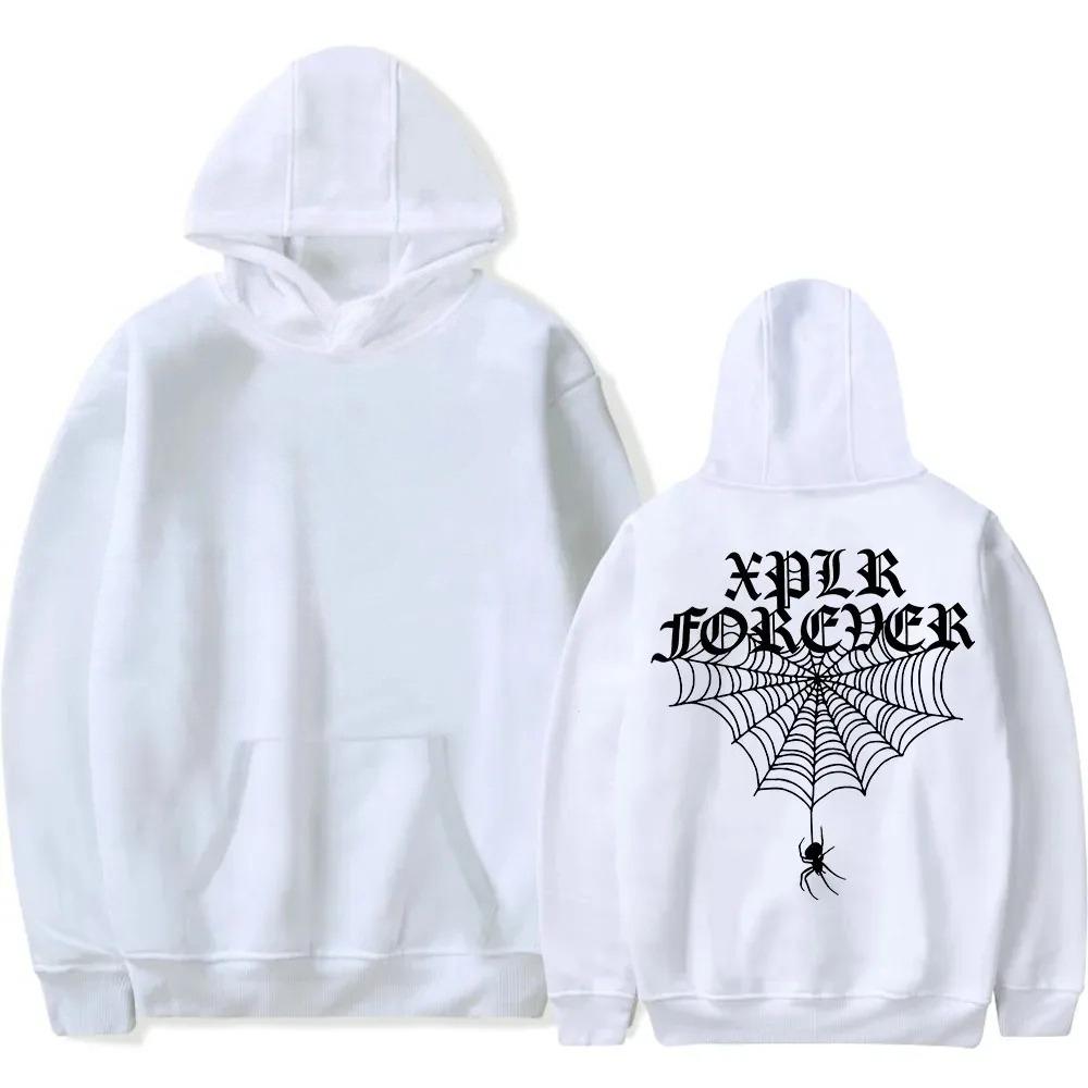Осень XPLR Адская Неделя Мерч Паук Толстовки Мужские Женские С Капюшоном Уличная Одежда Одежда с Длинным Рукавом Толстовка Худи Топ