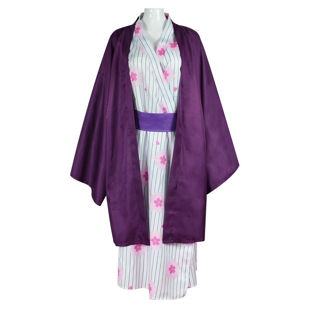 Kanroji Mitsuri Косплей Костюм Убийцы Демонов Халат Кимоно Аниме Kimetsu No Yaiba Хэллоуин Рождественская одежда