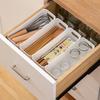 Cabinet Desktop Organizer Plastic Storage Box Multifunctional Seasoning Jar Tableware Storage Case Kitchen Storage Organization