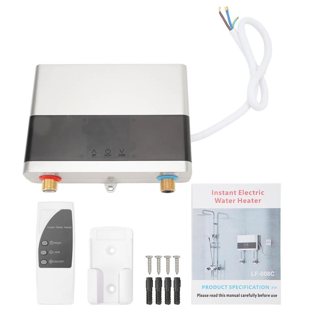 Electric Instant Water Heater 6000W Home Kitchen Bathroom Indoor Electric Water Heater