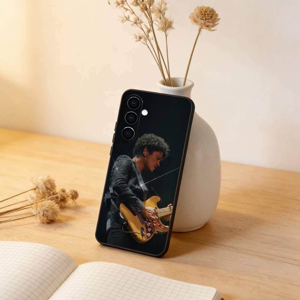Чехол для телефона певца Бруно Марса Черный Силиконовый Мягкий Для Samsung Galaxy A73,A72,A71,A70,A53,A52,A51