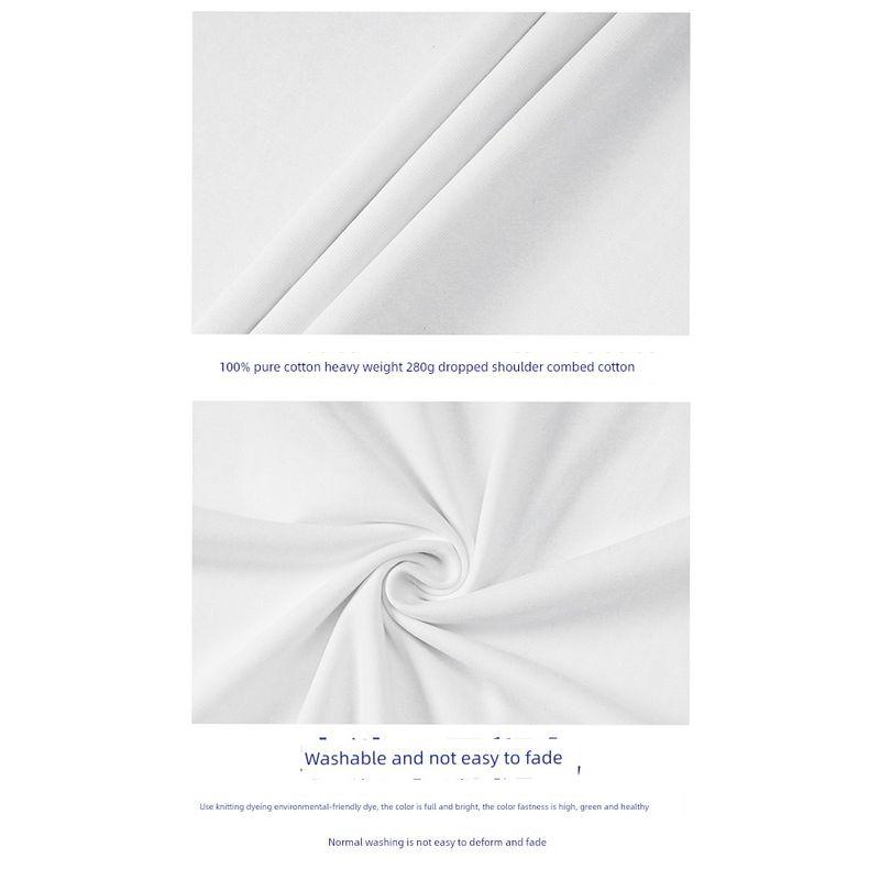 Wassup Inkjet 3D Breathable T-Shirt Short-Sleeved Men's Summer 2025 New Heavyweight Pure Cotton American-Style Round Neck Top