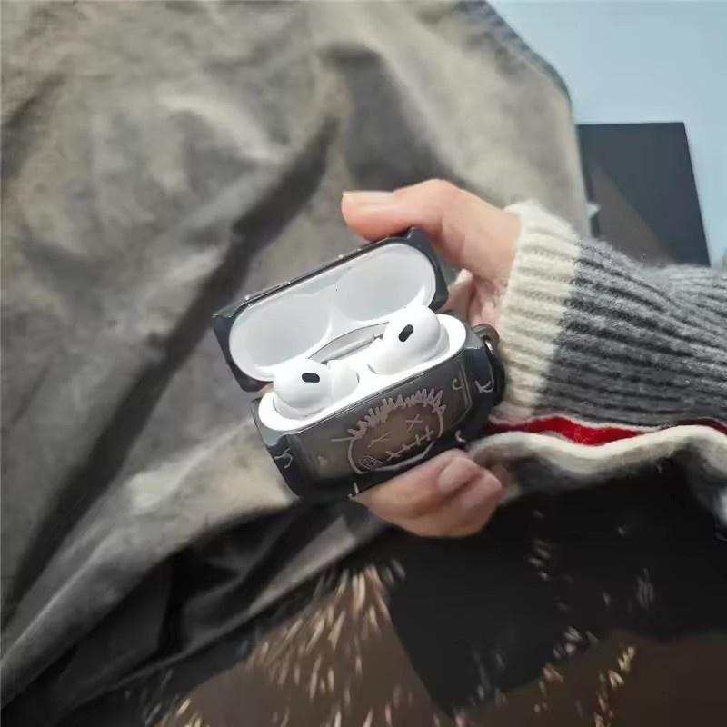 Trend Travis Scott Transparent Protection Bluetooth Headset Cases for Apple Airpods 4 1 2 Pro 3 Pro2 Shockproof Headphones Cover