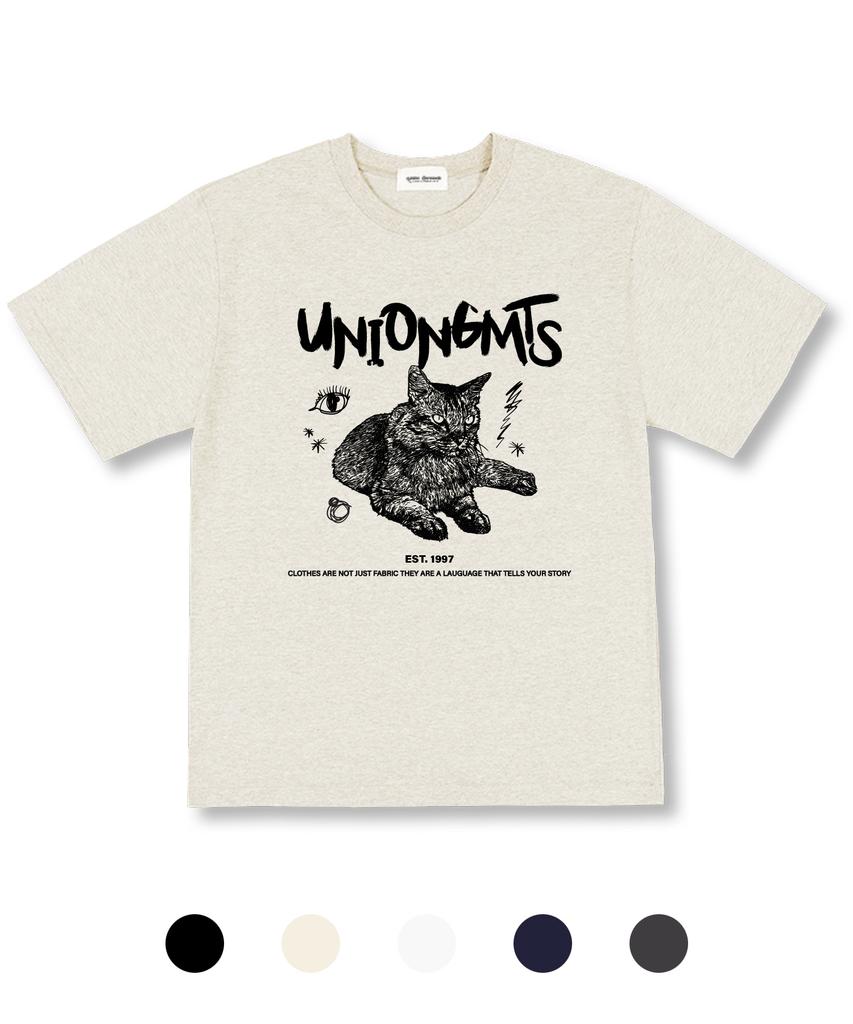 UNION GARMENTS Футболка оверсайз с коротким рукавом Iringcat 5 цветов