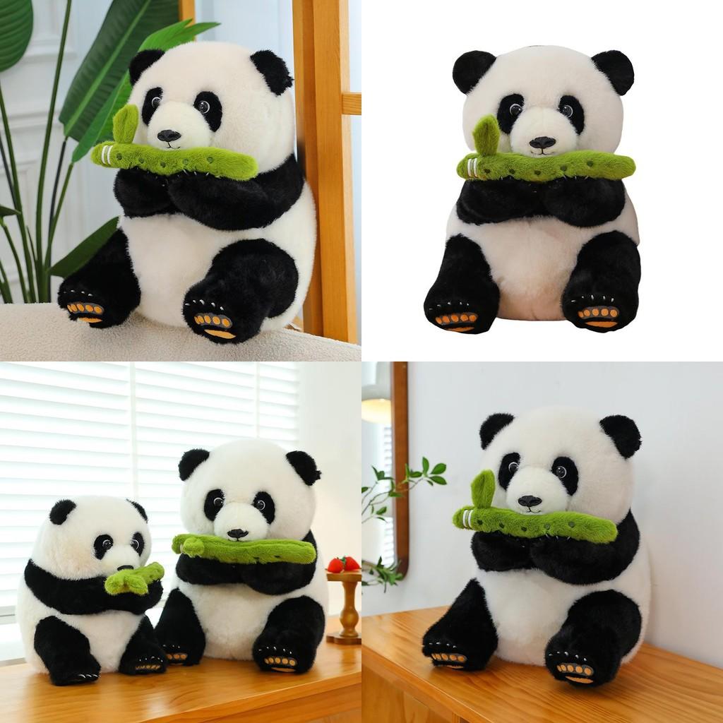 Toy Bamboo Panda Animal Stuffed Plush Cartoon Dolls Children Birthday Gifts