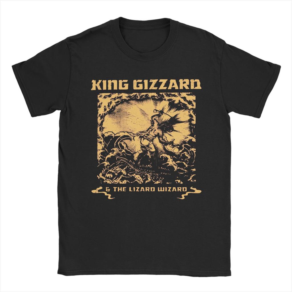Printed This Is King Gizzard & Lizards Wizard T Shirt For Unisex Cotton T-shirts Short Sleeve Tops