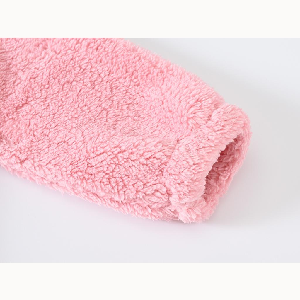 Осенние и зимние флисовые детские куртки для маленьких и средних детей, повседневная куртка на молнии с тесьмой, теплая шуба