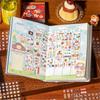 24 heets Vintage Cute Elements Translucent Pet Stickers Book for Scrapbooking Supplies Craft Supplies