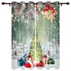 Рождественская елка Подарочные колокольчики Деревня Снег Оконные шторы Декор для дома Спальня Кухня Гостиная Рождественские украшения Рождественские подарки