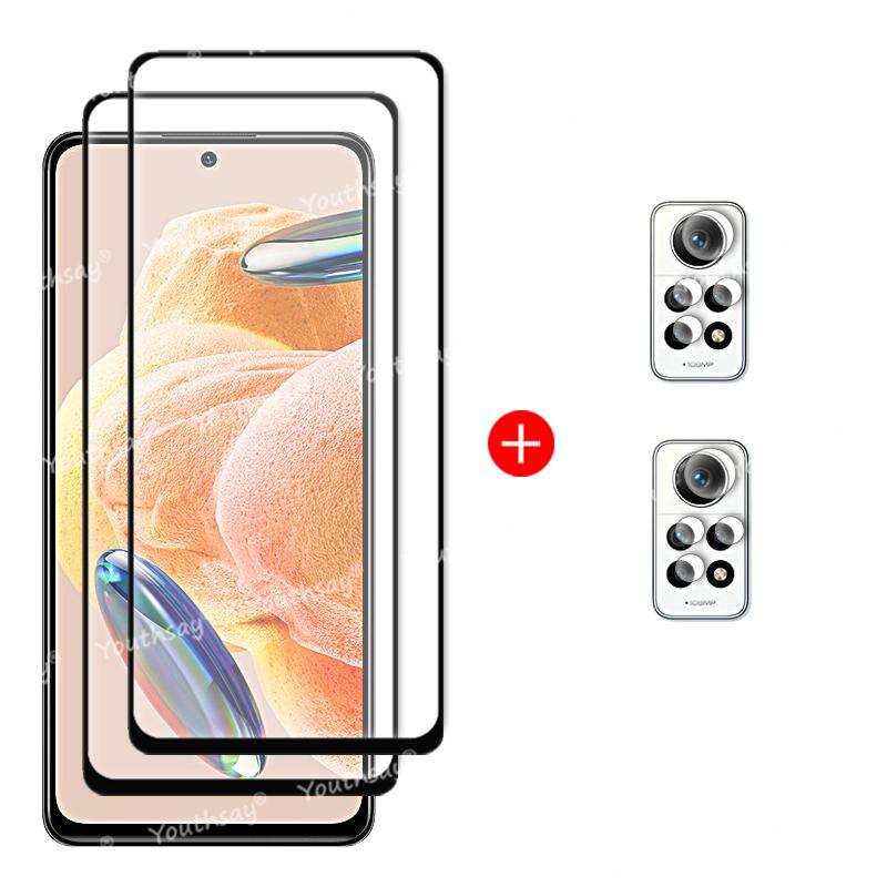 Для Xiaomi Redmi Note 12 Pro Стекло Redmi Note 12 Pro Закаленное Стекло Полный Клей Защитная Пленка для Экрана Redmi Note 12 Pro Plus Стекло