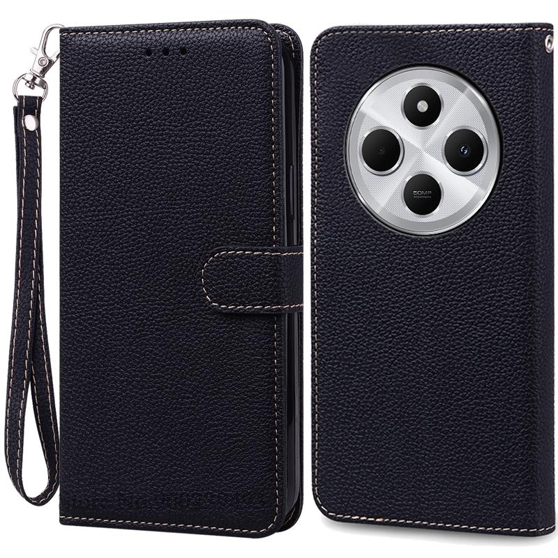 For Redmi 14C 4G Case Soft Silicone Pu Leather Wallet Flip Case For Xiaomi Redmi 14C Case Stand Book Cover For Redmi 14 C Fundas