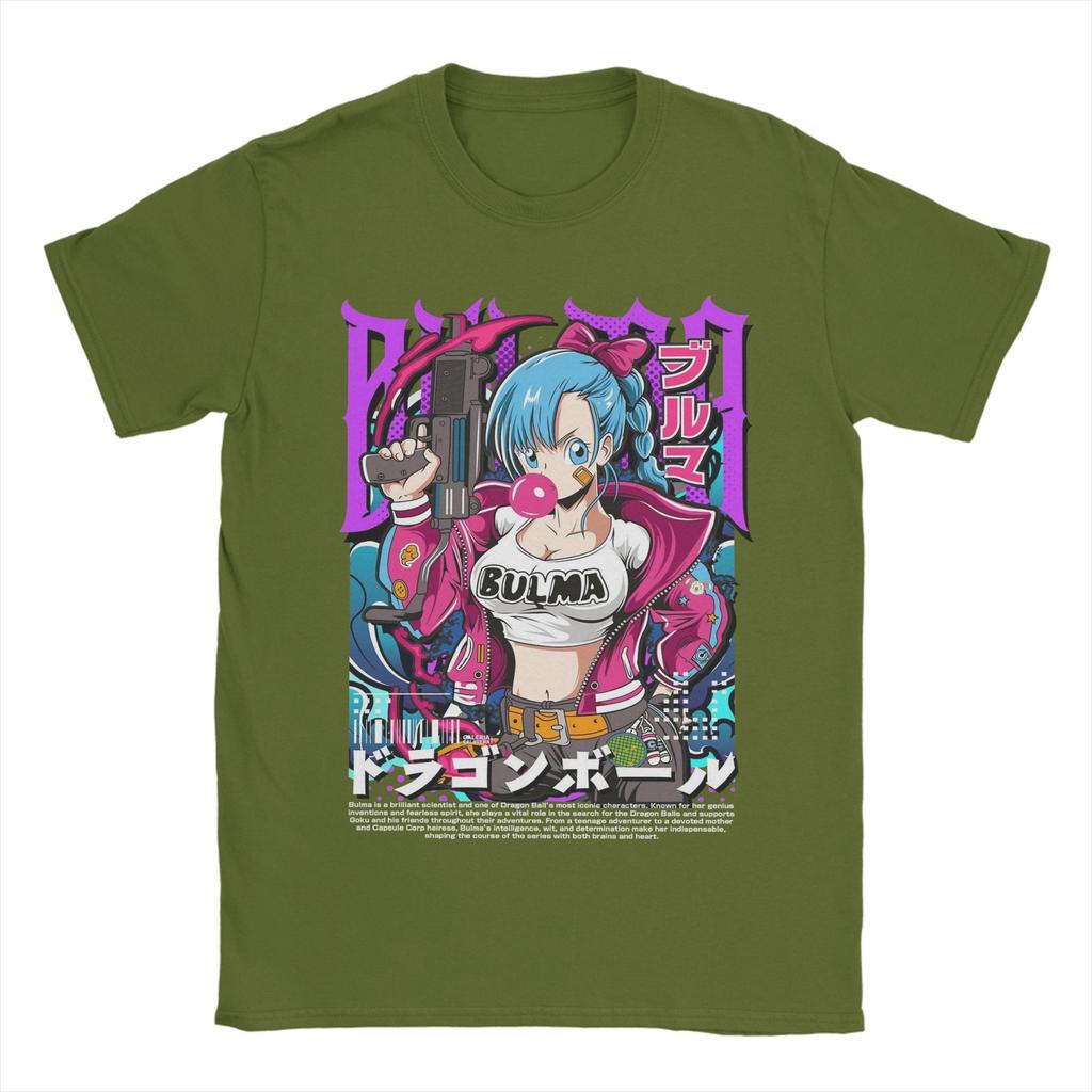 Bulma DDragon Ball Z T Shirt Unisex 100 Cotton Vintage TShirt Round Neck Tee Shirt Short Sleeve Clothing Birthday Present