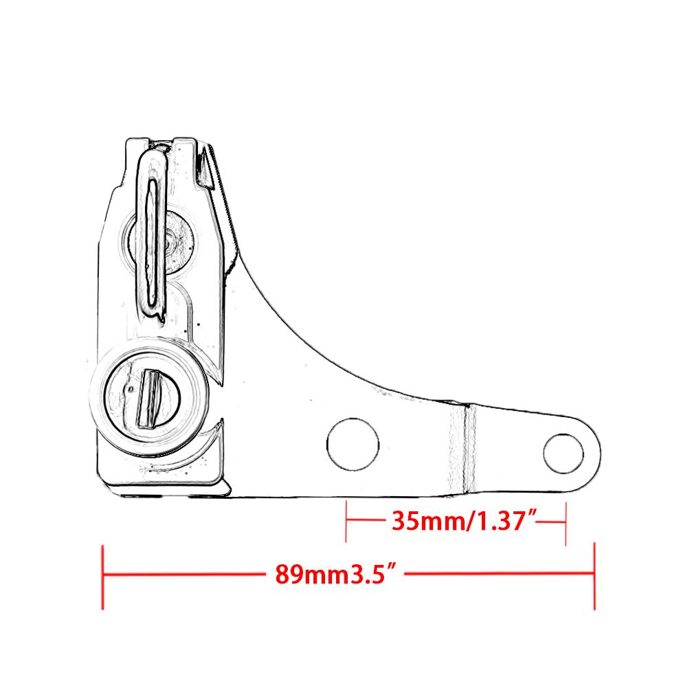 Motorcycle Helmet Lock Kit Aluminum Alloy Accessories Security Anti-theft Lock with 2 Keys For Suzuki SV650 ABS SV 650 2016-2021