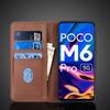 Magnetic attraction Leather Case for Xiaomi POCOPHONE POCO M6 Pro (5G) Holster Flip Cover Case Wallet Phone Bags Fundas Coque