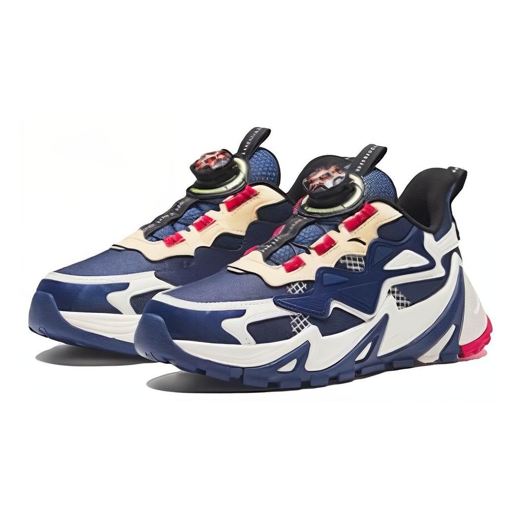 Anta Удобные универсальные нескользящие износостойкие повседневные туфли с низким верхом, детские повседневные туфли синего цвета A312348811H-4