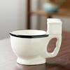 Novelty Toilet Water Mug Minimalist Milk Cup Fashion Ceramic Coffee Mug  Birthday Celebration