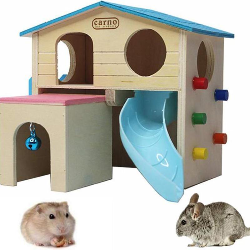Деревянный дом для домашних животных, хомяк, золотые хомяки, спальное гнездо, дом, товары для домашних животных