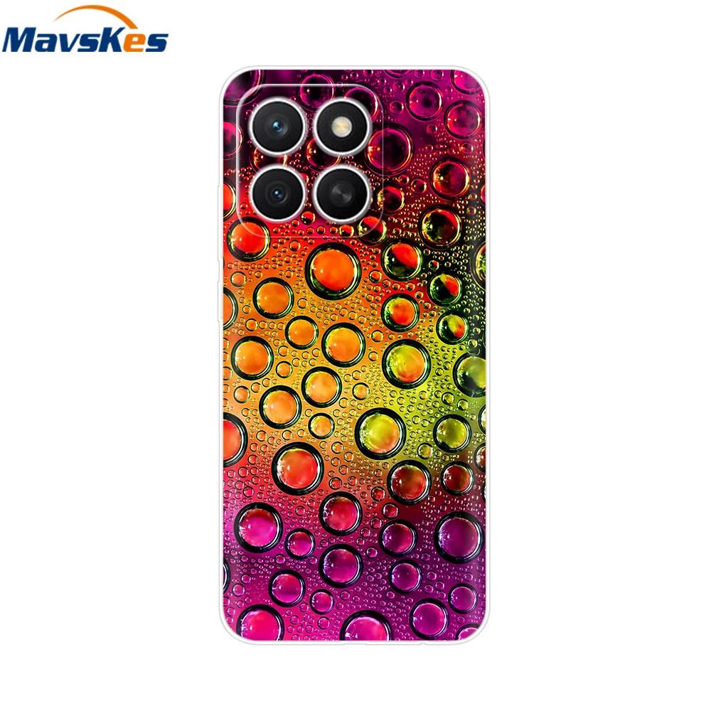 Чехол для Honor X8c HonorX8C 2025 Новая Мода Мультяшная Задняя Крышка Мягкий ТПУ Прозрачные Чехлы для Телефона Для Honor X8c Fundas Сумки Защитные