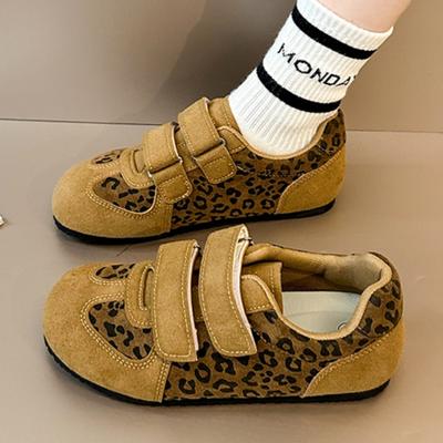 Леопардовые балетки женские лоферы повседневная спортивная обувь зима 2025 тренд новые уличные кроссовки мода беговые дорожные женские туфли