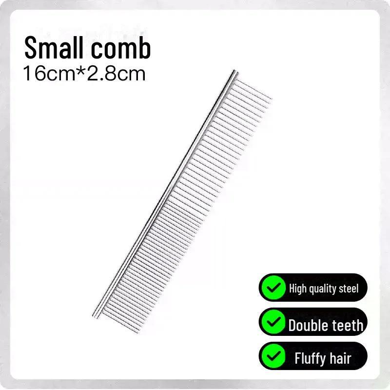 Стальная расческа для длинношерстных кошек: Плотный дизайн зубцов для кукол и собак, открывающий узел