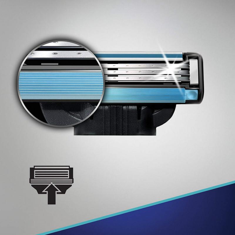 8pcs 3 Layers Blade Men Shaving Cassettes Shaving Cartridge Razor Blades