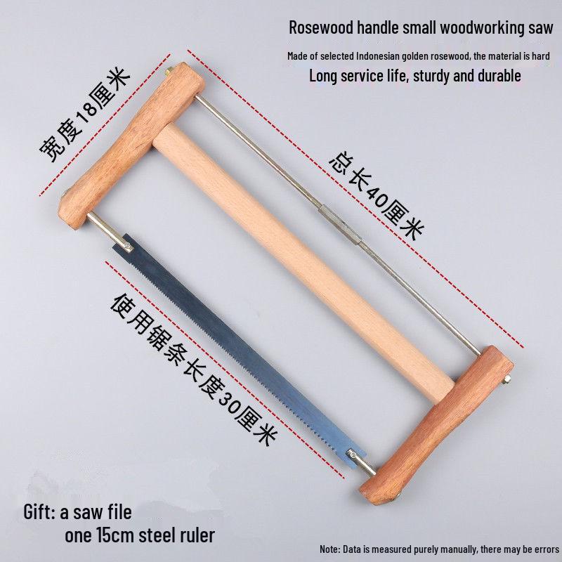 Винтажная бытовая уличная ручная пила для деревообработки - Старомодный инструмент рамная пила