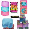 Игрушка-антистресс Nee Doh Nice Cube Super Squeeze, полупрозрачный красный кубик для снятия стресса, безопасная для детей и взрослых, не содержит BPA