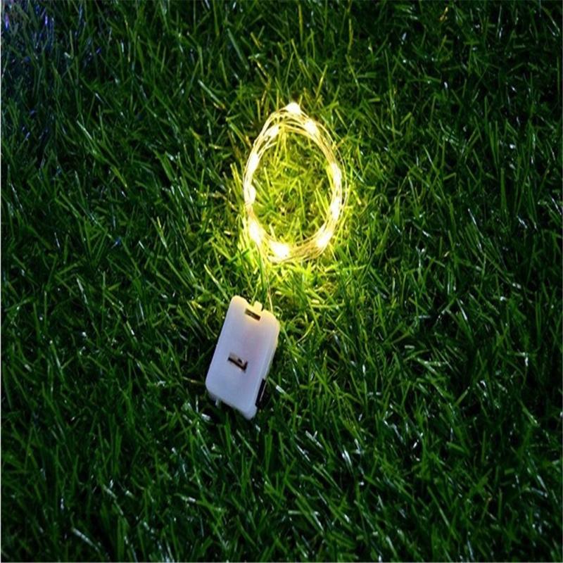 3 режима 1м 2м Светодиодная гирлянда Декоративные огни Сказочная медная проволока Для помещения и улицы