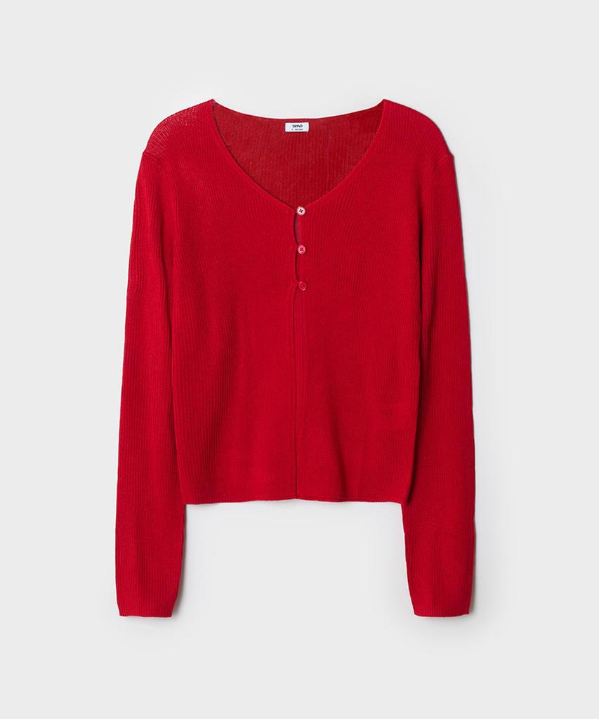 Spao [Прохладный] Летний рубчатый кардиган (ре)_Spckg37G02 (Тип B)