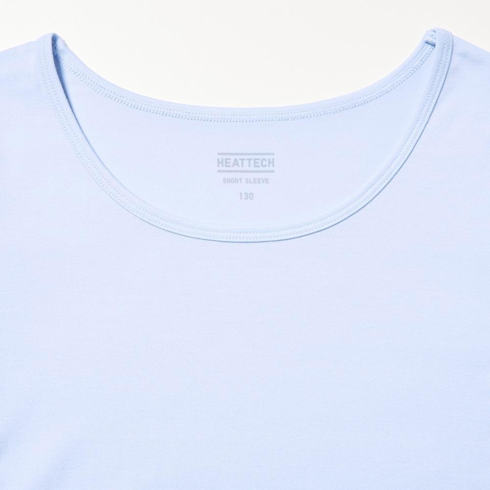 Uniqlo KIDS Heattech воротник с короткими рукавами