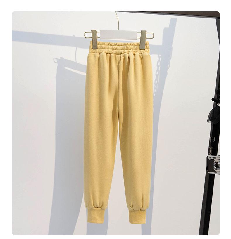 Girls' Korean-Style Autumn Sportswear: Trendy Sweater and Casual Pants Two-Piece Set