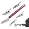 Мини-ручная пила Модельные инструменты DIY Поделки Хобби Моделирование Ножовка с 4 разными пильными полотнами Гравировка Резка Деревообрабатывающие инструменты