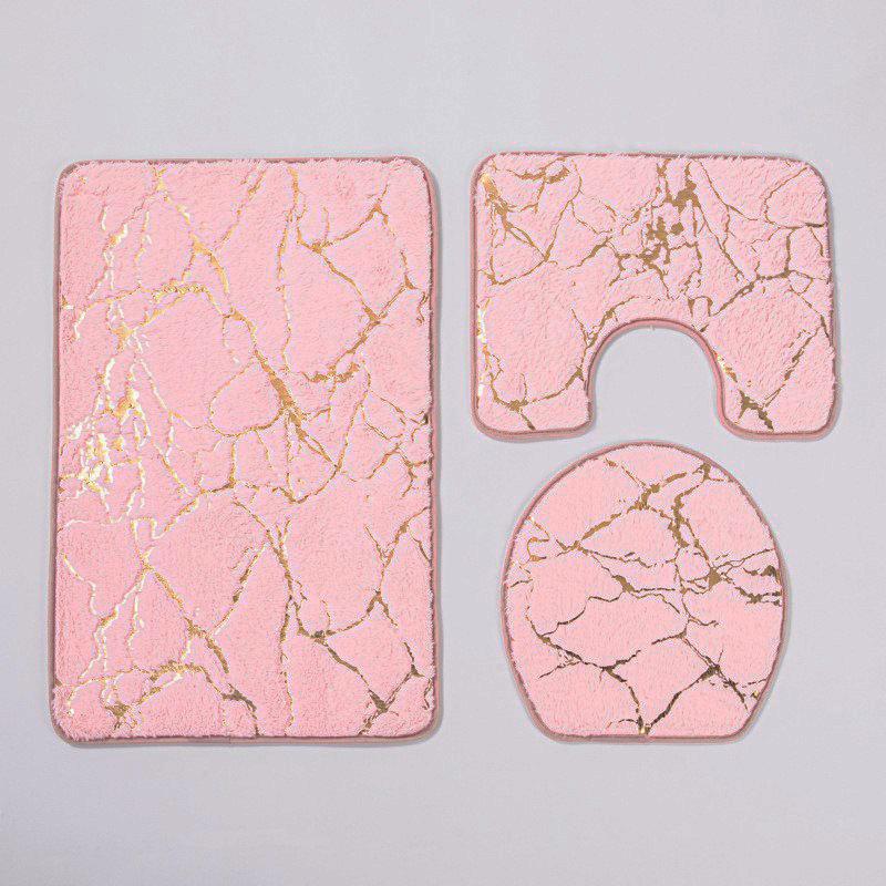 10 цветов, нескользящий, 3 шт./компл., коврик для унитаза, быстросохнущий полиэстер, мрамор, крышка для унитаза, коврик для ванной комнаты