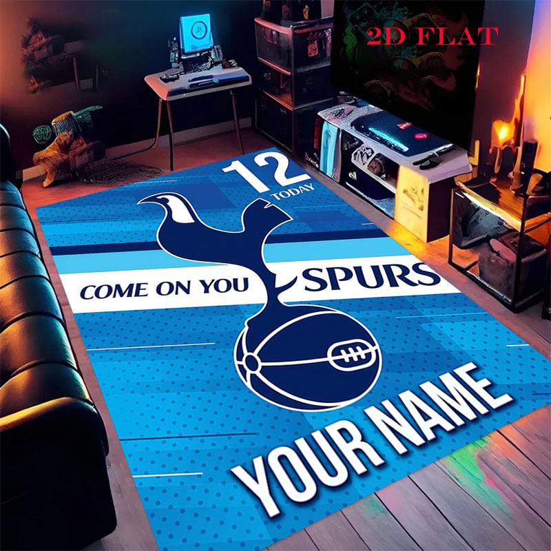 Ковер Tottenham Hotspur для гостиной, спальни, дома, украшение дивана, нескользящий коврик для игр детей